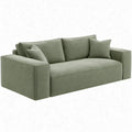 Saliegroene 2-zitsbank van polyester, 180 x 95 x 82 cm