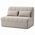 Beige 2-zitsbank van polyester, 140 x 85 x 78 cm